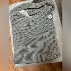 New never used gray The SAK crossbody knit bag